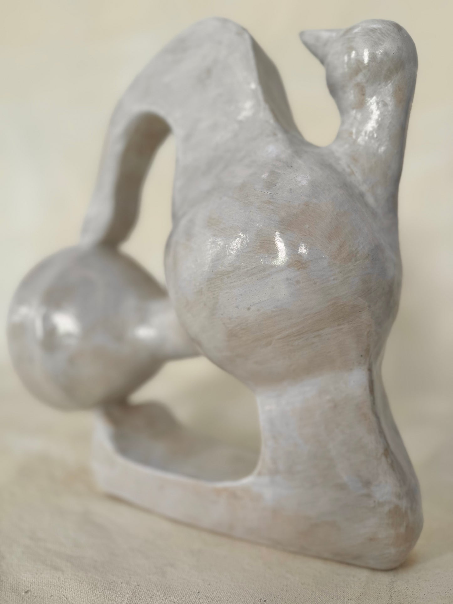 Aaron Klly White Bird Sculpture, 2023
