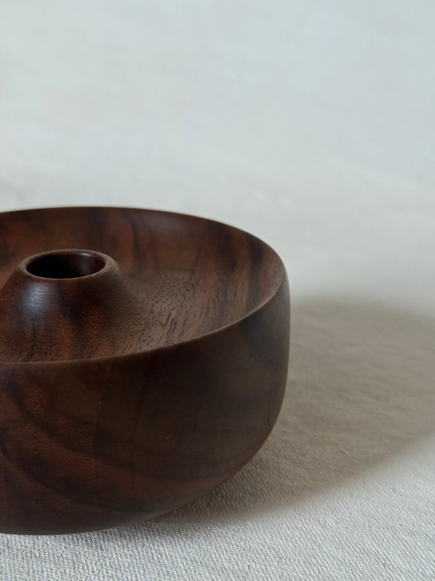 Walnut Surcle Vase - Small