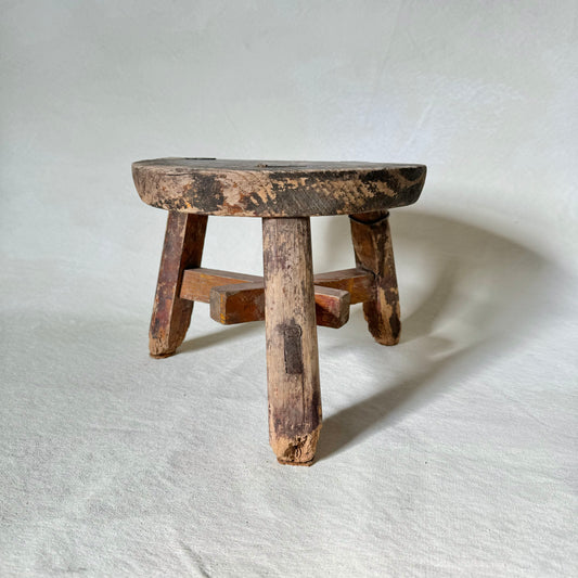 Antique Wood Stool