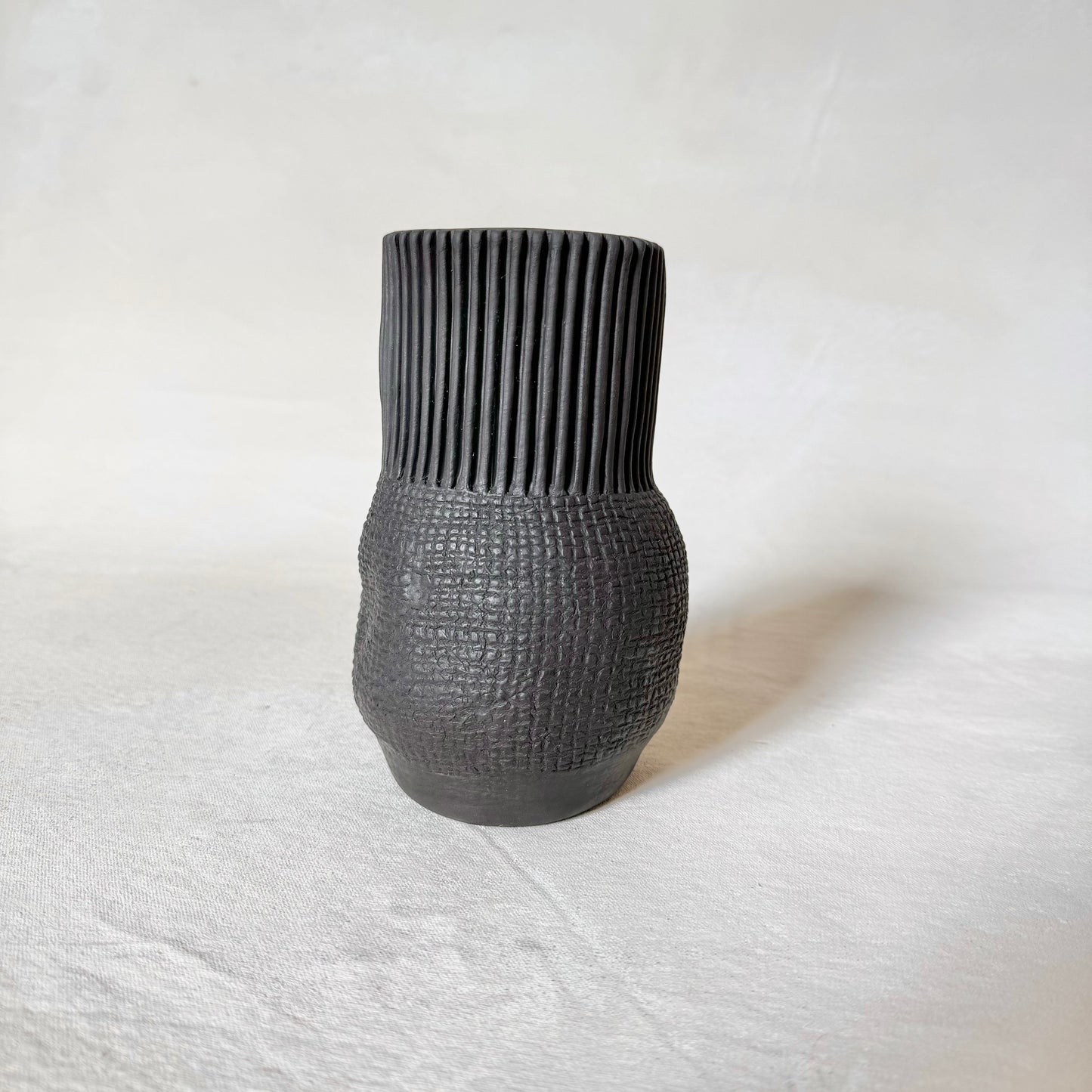 Ceramic Black Bud Vase
