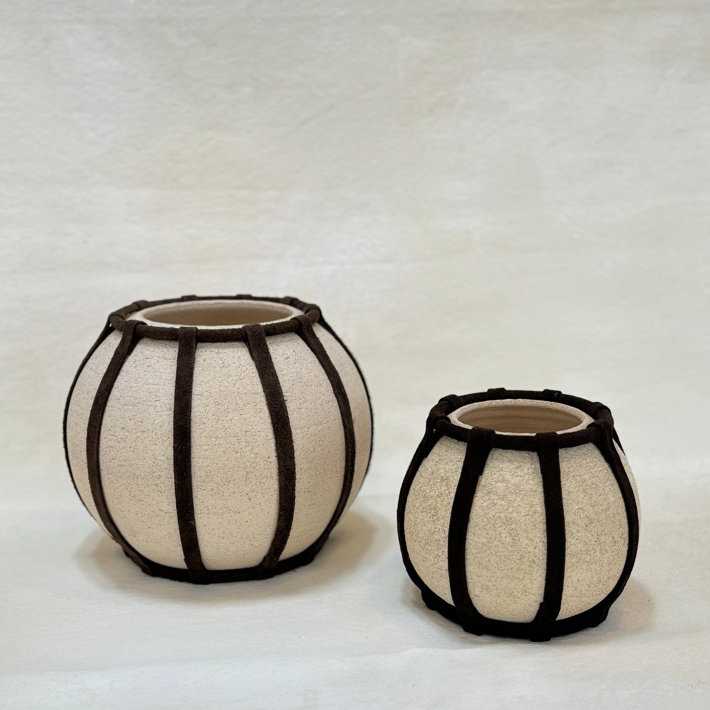 Orb Vase with Suede - Small