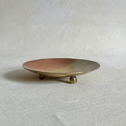 Midcentury Mixed Metal Dish