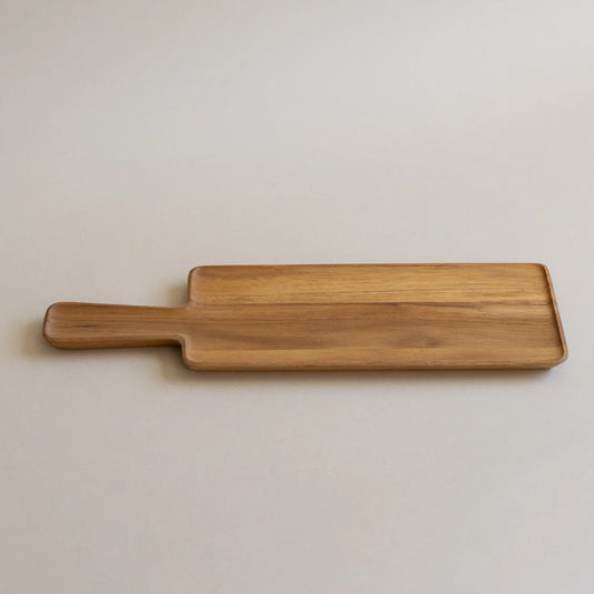 Blanche Serving Tray in Teak - Long